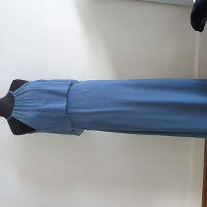 Bridesmaid's Dress, David's bridal, Steel Blue gown, Size 0